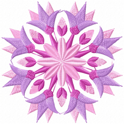 Flowers And Tree Embroidery Design 12